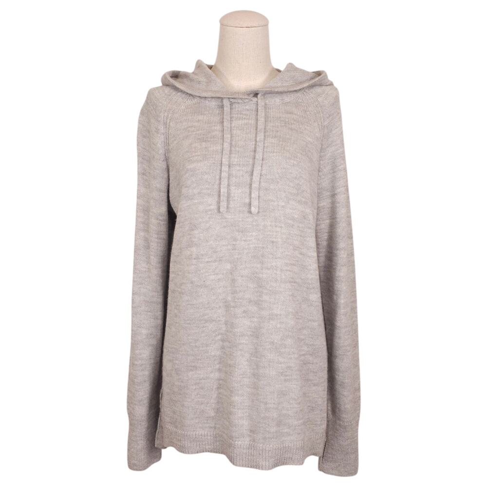 Paka Women's Hoodie Light Gray Royal Alpaca Sz Medium